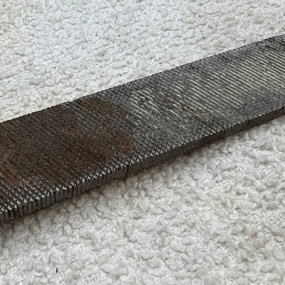 Grobet USA Double Cut Half Round File with Wood Handle - Picture 6 of 9